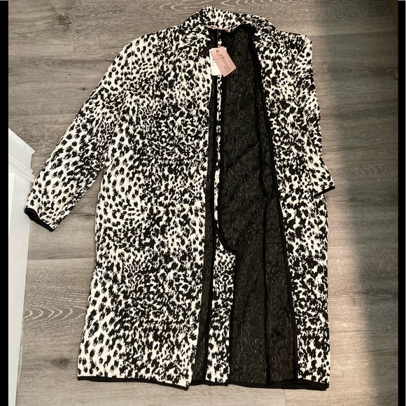 Philosophy Apparel Knit Cheetah Pattern Jacket,M - Picture 7 of 7